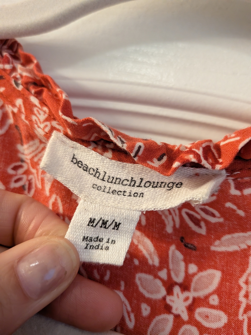 beachlunchlounge Coral Floral Ruffle-Sleeve Midi Dress - Picture 2 of 3